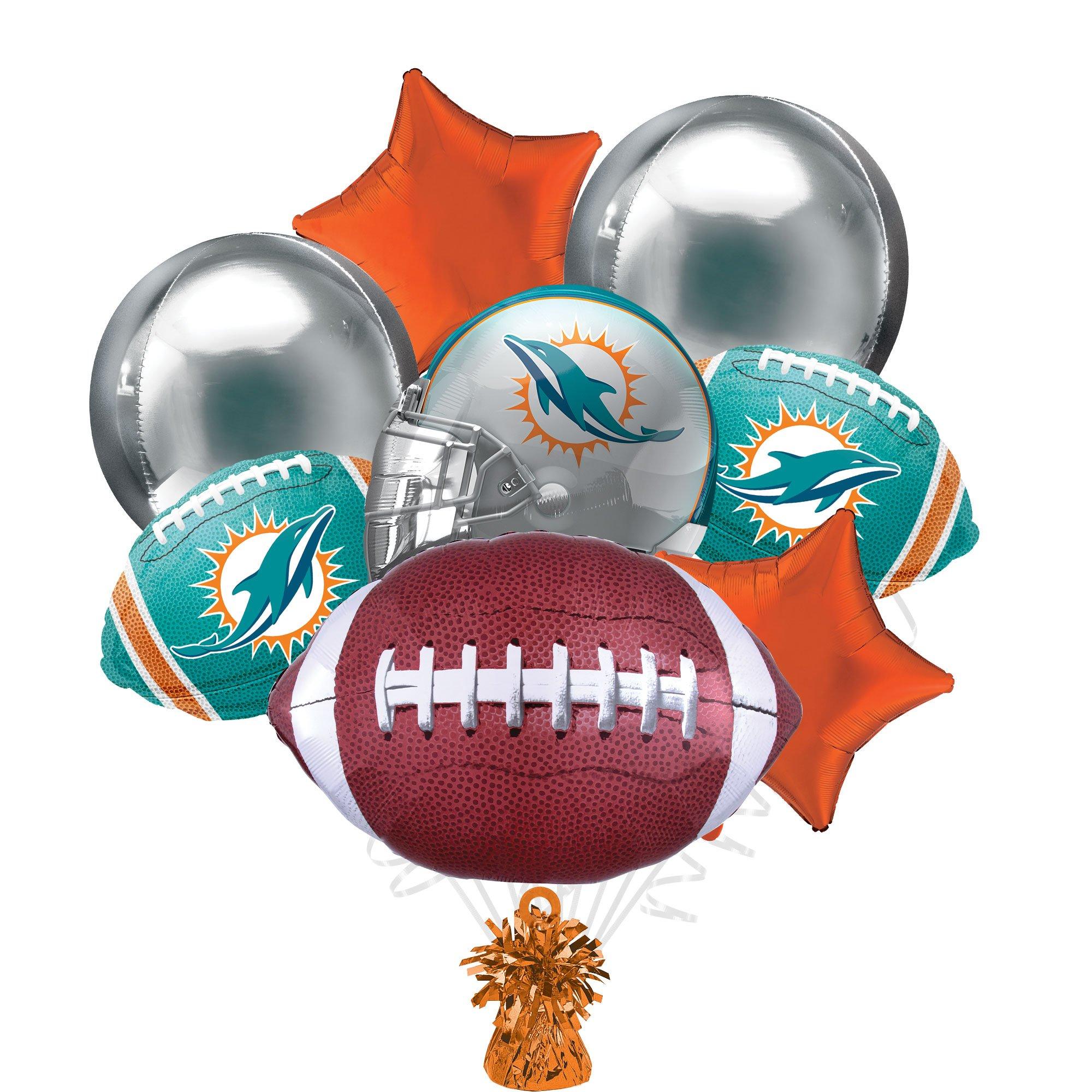 Miami Dolphins Foil Balloon Bouquet